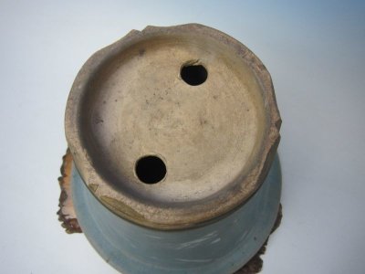 画像3: Ｈ-73 中国　古盆器　「中渡均窯陣笠丸」　美術鉢