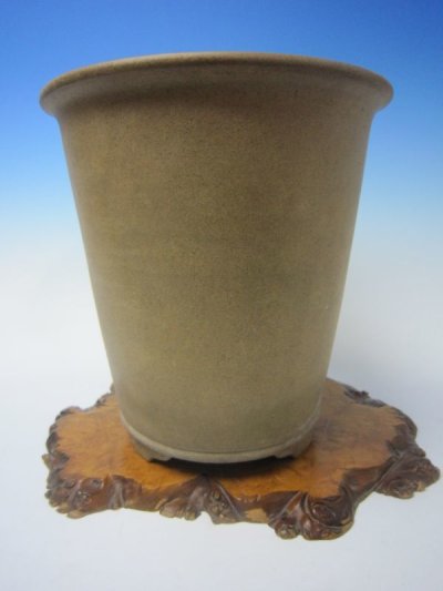 画像1: Ｈ-74 中国　古盆器　「中渡白泥外縁丸下方」　美術鉢